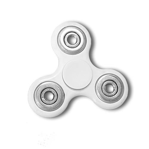 Fidget Tri-Spinner White EDC All-Metal Weighted Bearing