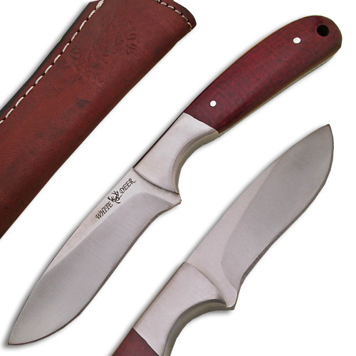 WHITE DEER Pot Belly J2 Steel Skinner Knife