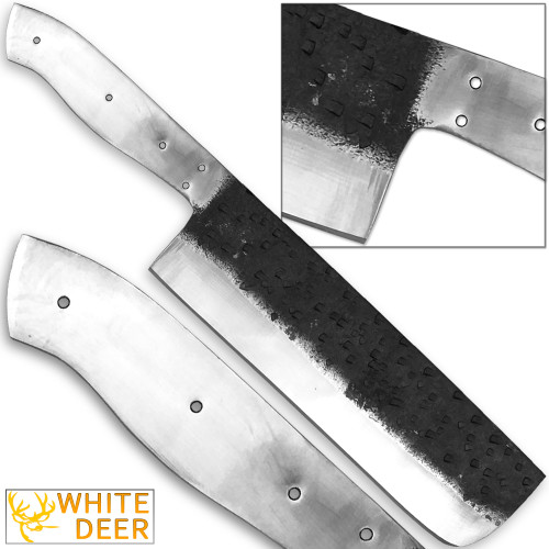 WHITE DEER 1095 Forged Steel Blank Usuba Bocho Knife