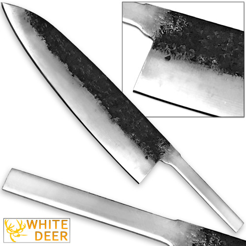 WHITE DEER 1095 Steel Blank Usuba Bocho Knife Kanto Japanese