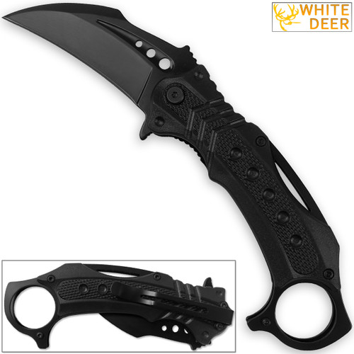 White Deer Tactical Defense Emergency Karambit Knife