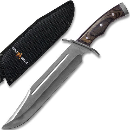 White Deer Full Tang SURVIVOR Bowie Fixed Blade Knife W/Sheath