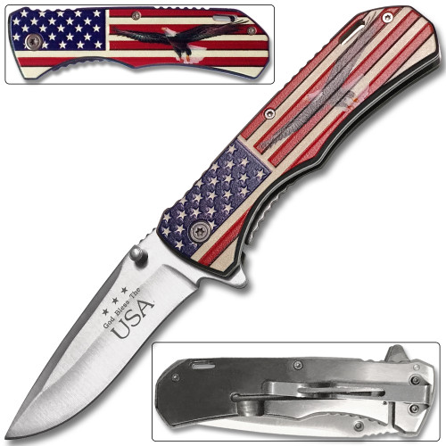 American  Flying Eagle  Spring Assisted Knife