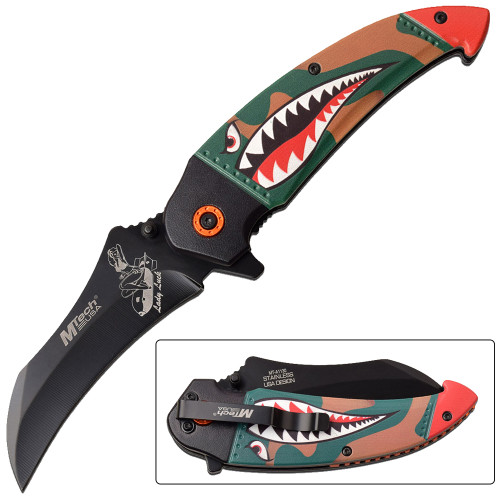 Native American Style Spring Assisted Knife 