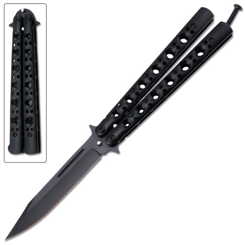  Balisong Butterfly Knife Black
