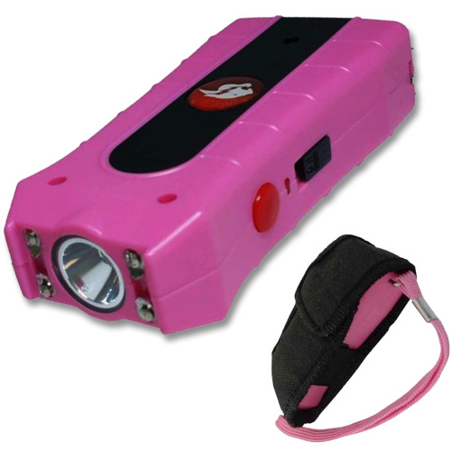  Pink Duo Max Power Stun Gun Double Shock With Removable Safety Pin