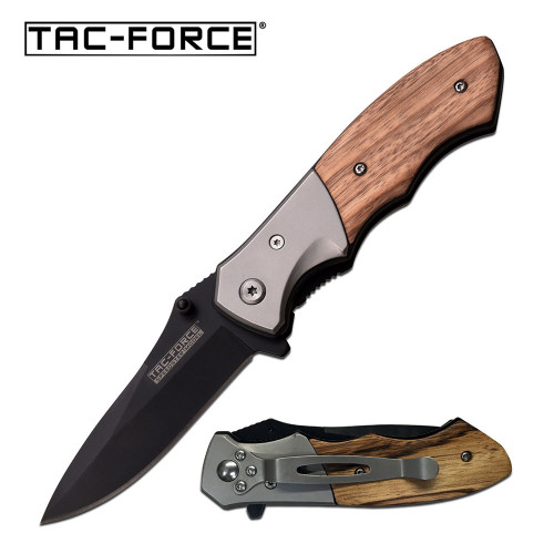  TAC-FORCE GENTLEMAN'S KNIFE PAKKA WOOD HANDLE