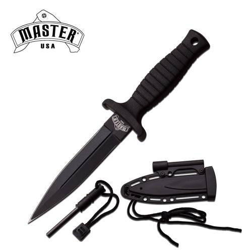 MASTER USA MU-1141BK FIXED BLADE KNIFE 6.75" OVERALL