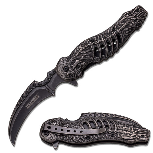 TAC-FORCE SPRING ASSISTED SKELETON KNIFE LIMITED EDITION 