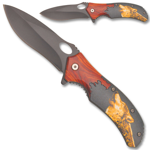 Mountian Wolf Spring Assisted Knife