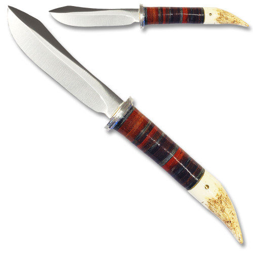 Scorpion Style Skinner Knife With Bone Handle   