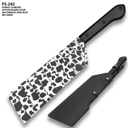 Jujutsu Kaisen Cleaver  Black and White Blade Printed Full Tang