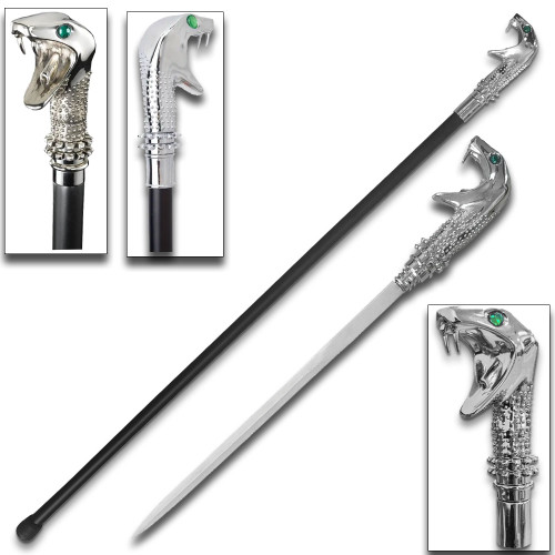 Harry Potter Lucius Malfoy's Walking Stick with Blade