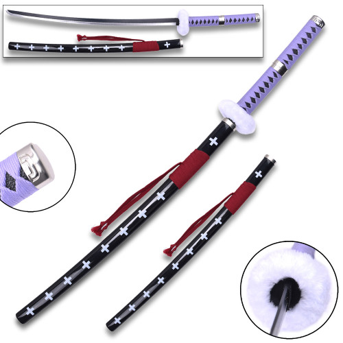 One Piece Anime Surgeon of Death Doctor Trafalgar Law Purple Sword