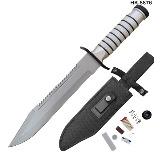 Tactical Camping Bowie Survival Knife w/ Sheath