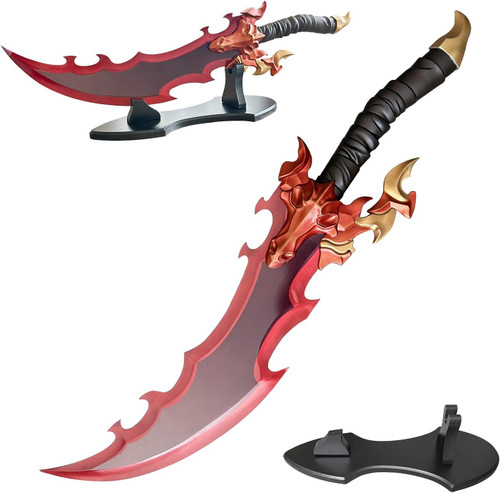 Baran's Sword  Solo Leveling- 25" Stainless Steel Anime Replica with Display Stand