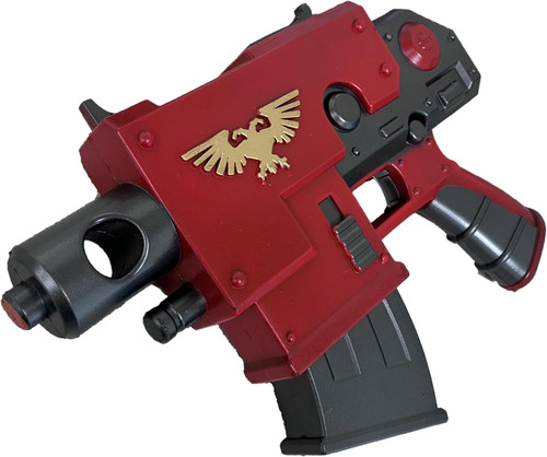WarH40K Space Warrior Red Bolter Replica Prop, PU Foam, Large 1:1 Scale, for Costume, Halloween (Bolt Pistol UM)
