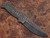 White Deer Blank Blade Knife Damascus Eye Bird Pattern Forged Steel Full Tang Skinner