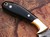 White Deer Custom  Damascus Steel Knife (Buffalo Horn Handle)