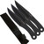 8.5" Overall Jack Ripper Throwing Knives  3Pcs Set. (Black)
