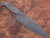 WHITE DEER Damascus Full Tang Ladder Pattern Blank Chef Knife - Ltd.Edition 5