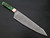 Gyutou Forged Chef Knife Resin Grips Green Brown by White Deer