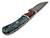 White Deer Blue Bunyan Damascus Steel Knife Bison Bone & Hardwood Handle