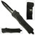 Black Legacy Edge OTF Knife Spear Point, Double Edged Blade