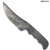 Blank Blade Grooved Damascus Steel Knife Full Tang Make your Own Handle