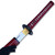    MOSHIRO 1095 High Carbon Steel Red Glossy  Scabbard 