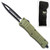 NEW Green Legacy OTF Knife Spear Point, Double Edged Blade