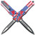 American Rebel Flag Swift OTF Knife Double Edge Blade