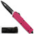  Pink Spear Point OTF Out The Front Assisted Open Tactical Glass Breaker Pink Handle