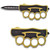Carbon Fiber Knuckle OTF Knife - Elite Collection - Black & Gold