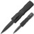 Black Micro OTF Stiletto Blade Knife Black Blade Out The Front