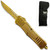  Gold Edition Legacy Edge OTF Knife Drop Point Half Serrated Edge Blade