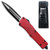 Red Spear Point OTF Out The Front Assisted Open Tactical Glass Breaker 