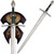 LOTR The Ranger Sword Replica Sword Comes W/Plaque