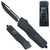  Black Straight Edge Demolisher OTF Knife - Clip Plain USA
