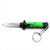  Mini Green Key Chain OTF Knife Drop Point