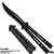 Balisong Butterfly Knife Clip point Blade Black