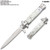 9"Premium Stiletto Milano Style Spring Assisted Marble White Handle