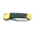 Folding Hunter Auto Knife G-10 Green Handle Single Edge