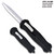  Spear Point OTF Knife Out The Front 9" Tactical  Straight Edge Black Handle