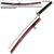  Rurouni Kenshin Reverse Blade Katana Burgundy Scabbard