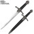Dragon Dagger With Scabbard 14.55" overall Sliver Blade