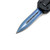 5.5" Spear Point Blue Etched OTF Knife Tactical Edge Black Handle