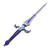  Game Genshin Impact Sacrificial  Purple Sword Cosplay