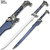 Icing Death Replica Metal Sword with  Blue Hardwood  Scabbard