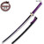 Hand Forged MOSHIRO 1045 High Carbon Steel Purple Glossy Scabbard